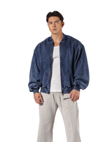 Vintage Sweat Bomber Jacket - Navy