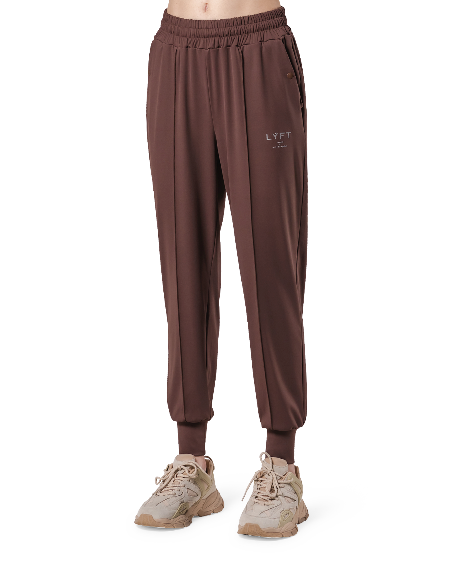 Stretch Pleats Jersey Pants 2 - Brown – LÝFT