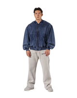 Vintage Sweat Bomber Jacket - Navy