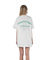Back Logo Side Slit T-Shirt - White