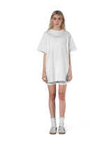 Back Logo Side Slit T-Shirt - White