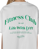 Back Logo Side Slit T-Shirt - White