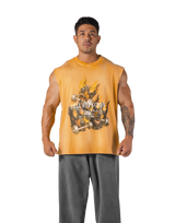 Triple Dog Graphic Vintage Tanktop - Yellow