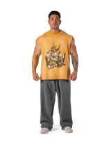 Triple Dog Graphic Vintage Tanktop - Yellow