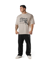 "Do it" Graphic Big T-Shirt - Ivory