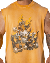 Triple Dog Graphic Vintage Tanktop - Yellow