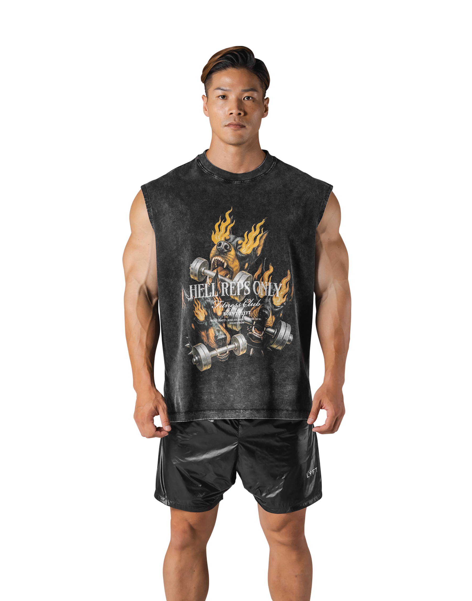 Triple Dog Graphic Vintage Tanktop - Black – LÝFT Triple Dog Graphic Vintage Tanktop - Black – LÝFT