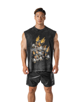 Triple Dog Graphic Vintage Tanktop - Black