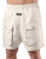 Pocket Twill Shorts - Beige