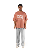 "Do it" Graphic Big T-Shirt - Salmon