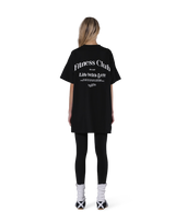 Back Logo Side Slit T-Shirt - Black