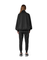 Stretch Pleats Jersey Pants 2 - Black