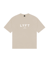 LÝFT Logo Big T-Shirt V.2 - Beige