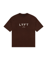 LÝFT Logo Big T-Shirt V.2 - Brown