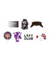 LÝFT Design Sticker Set Ver.1 - Silver