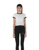 One Point Ringer T-Shirt - White