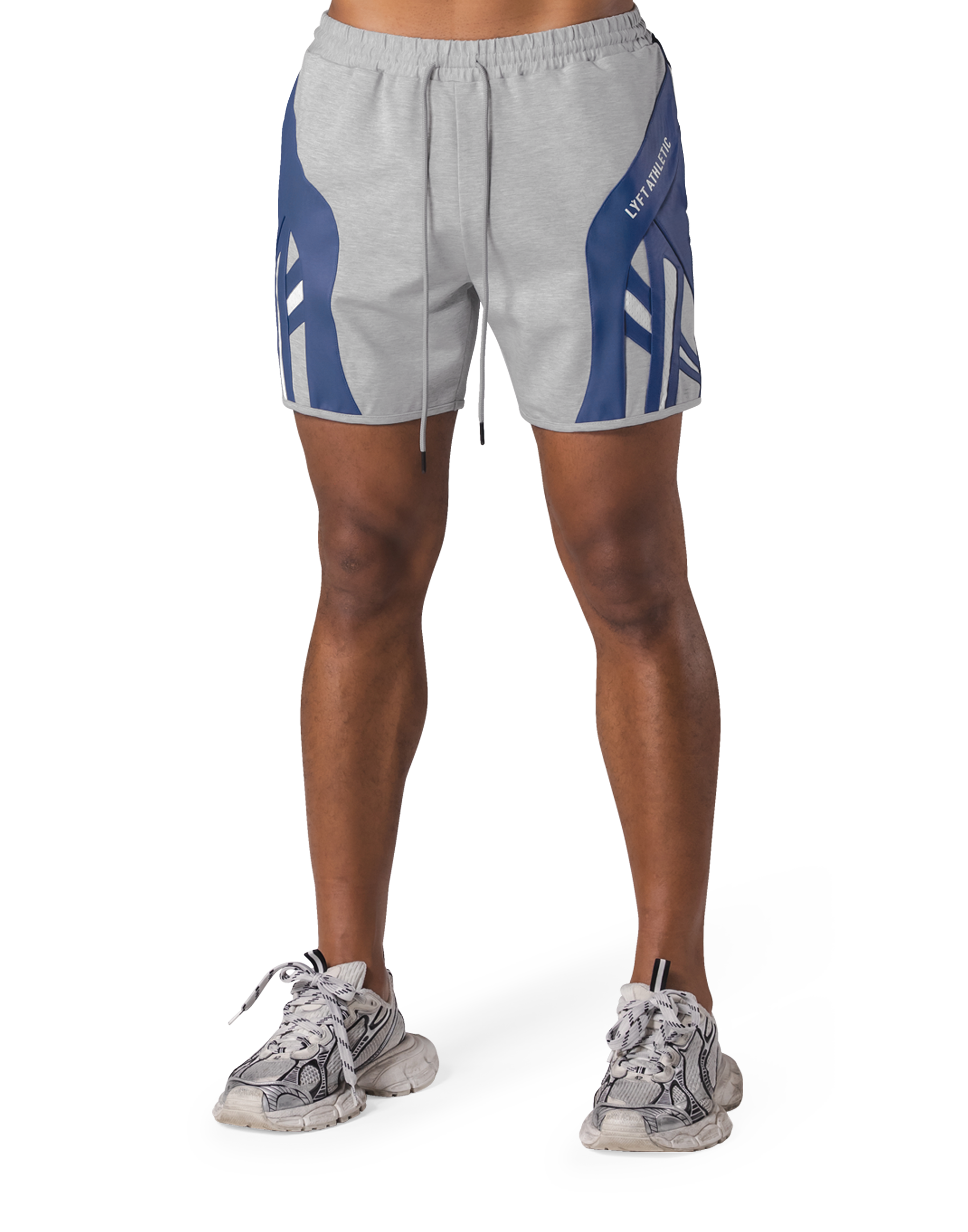 Multi Pattern Side Mesh Shorts - Blue – LÝFT Multi Pattern Side Mesh Shorts - Blue – LÝFT