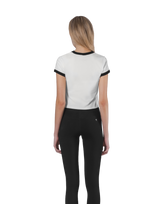 One Point Ringer T-Shirt - White