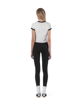 One Point Ringer T-Shirt - White