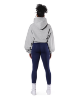 Pile Wappen Cropped Hoodie - Grey