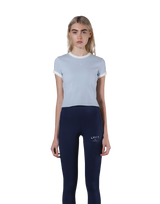 One Point Ringer T-Shirt - L.Blue