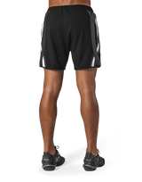 Multi Pattern Side Mesh Shorts - Black