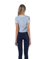 One Point Ringer T-Shirt - L.Blue