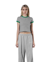 One Point Ringer T-Shirt - Grey