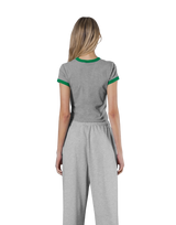 One Point Ringer T-Shirt - Grey