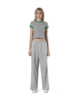 One Point Ringer T-Shirt - Grey