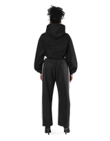 Pile Wappen Cropped Hoodie - Black