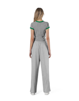 One Point Ringer T-Shirt - Grey