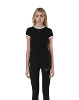 One Point Ringer T-Shirt - Black