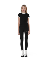 One Point Ringer T-Shirt - Black