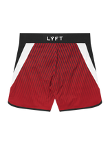 Side Pattern Stripe Stage Shorts - Red