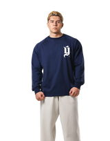 Old Ý Raglan Long Sleeve T-Shirt - Navy