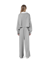 Cropped Rugby Shirt - Grey