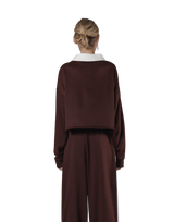 Cropped Rugby Shirt - Brown