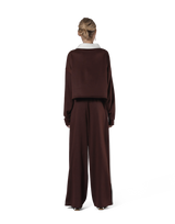 Cropped Rugby Shirt - Brown