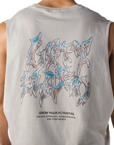 Metal Logo Box Tanktop - Ivory