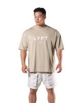 LÝFT Logo Big T-Shirt V.2 - Beige