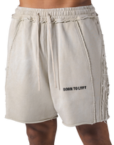 2Line Vintage Sweat Shorts - Ivory