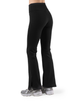 LYCRA® Brushed Inside Flare Leggings - Black