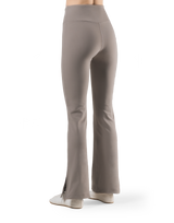 LYCRA® Brushed Inside Flare Leggings - Beige