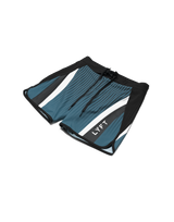 Side Pattern Stripe Stage Shorts - Navy