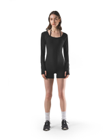 Square Neck Jumpsuit - Black