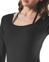 Square Neck Jumpsuit - Black