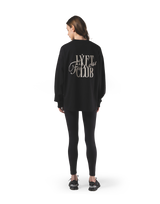 Back Graphic Long Sleeve T-Shirt - Black