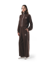 Velour Track Jacket - Brown