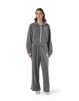 Velour Track Jacket - Grey